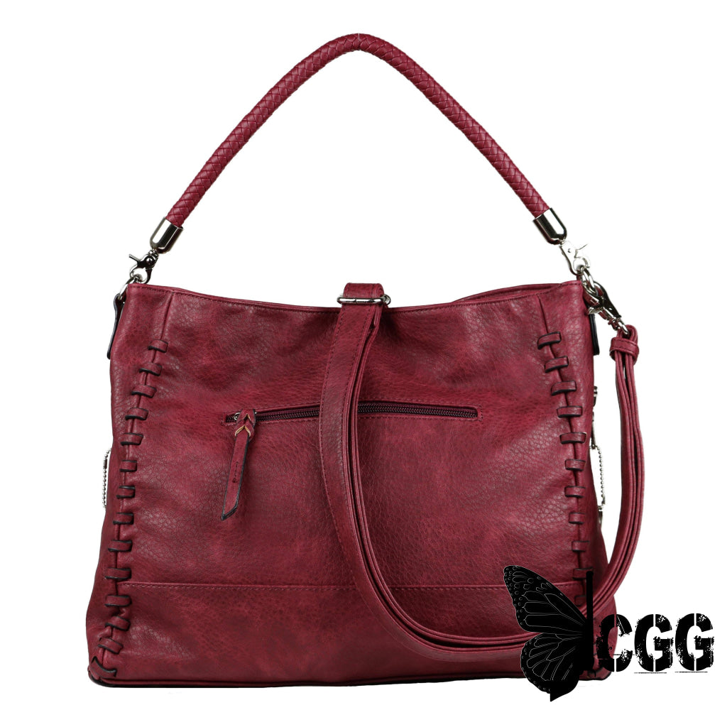 Concealed Carry Lily Tote By Lady Conceal Burgundy Totes