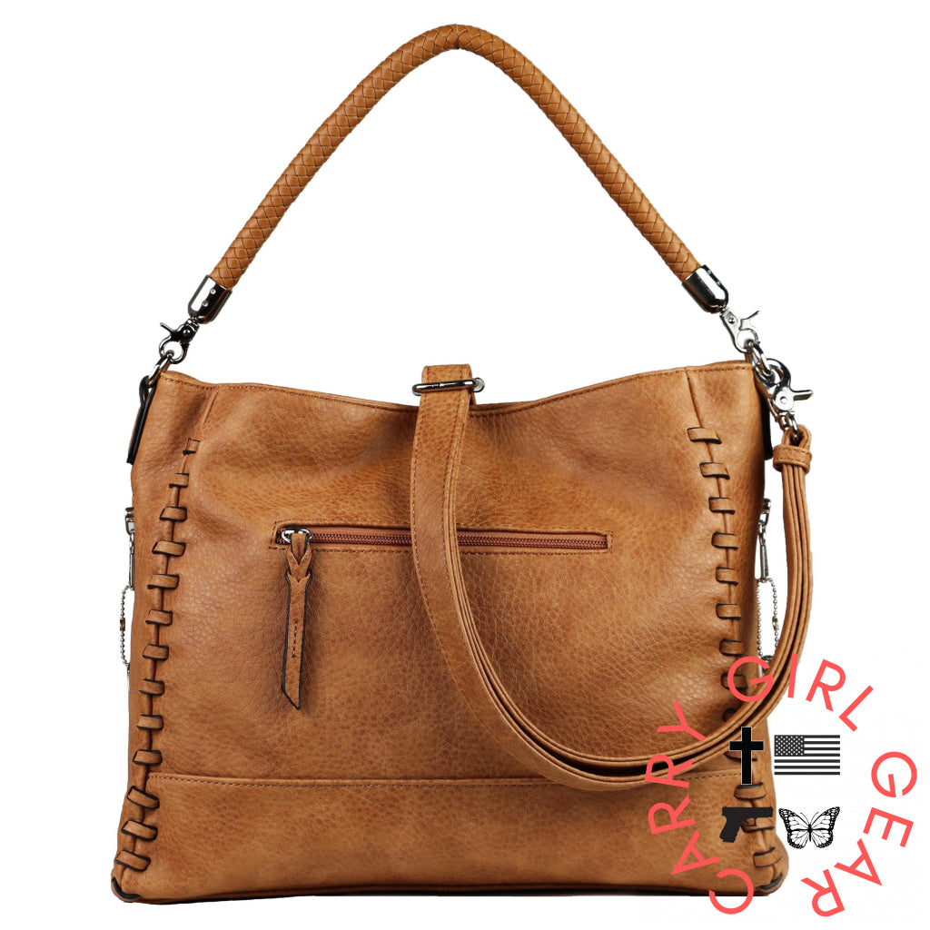 Concealed Carry Lily Tote By Lady Conceal Cinnamon Totes