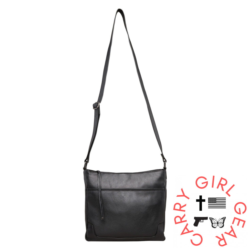 Concealed Carry Lydia Leather Crossbody By Lady Conceal Bags