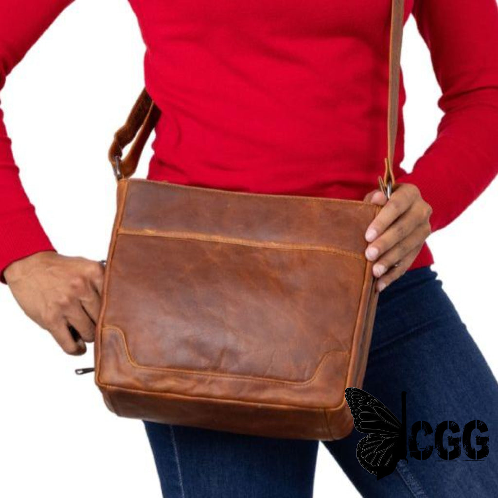 Concealed Carry Lydia Leather Crossbody By Lady Conceal Bags