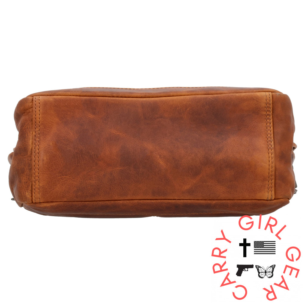 Concealed Carry Lydia Leather Crossbody By Lady Conceal Bags