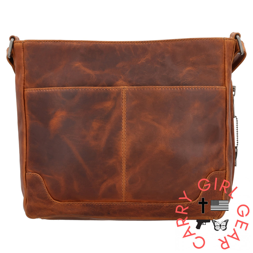 Concealed Carry Lydia Leather Crossbody By Lady Conceal Bags