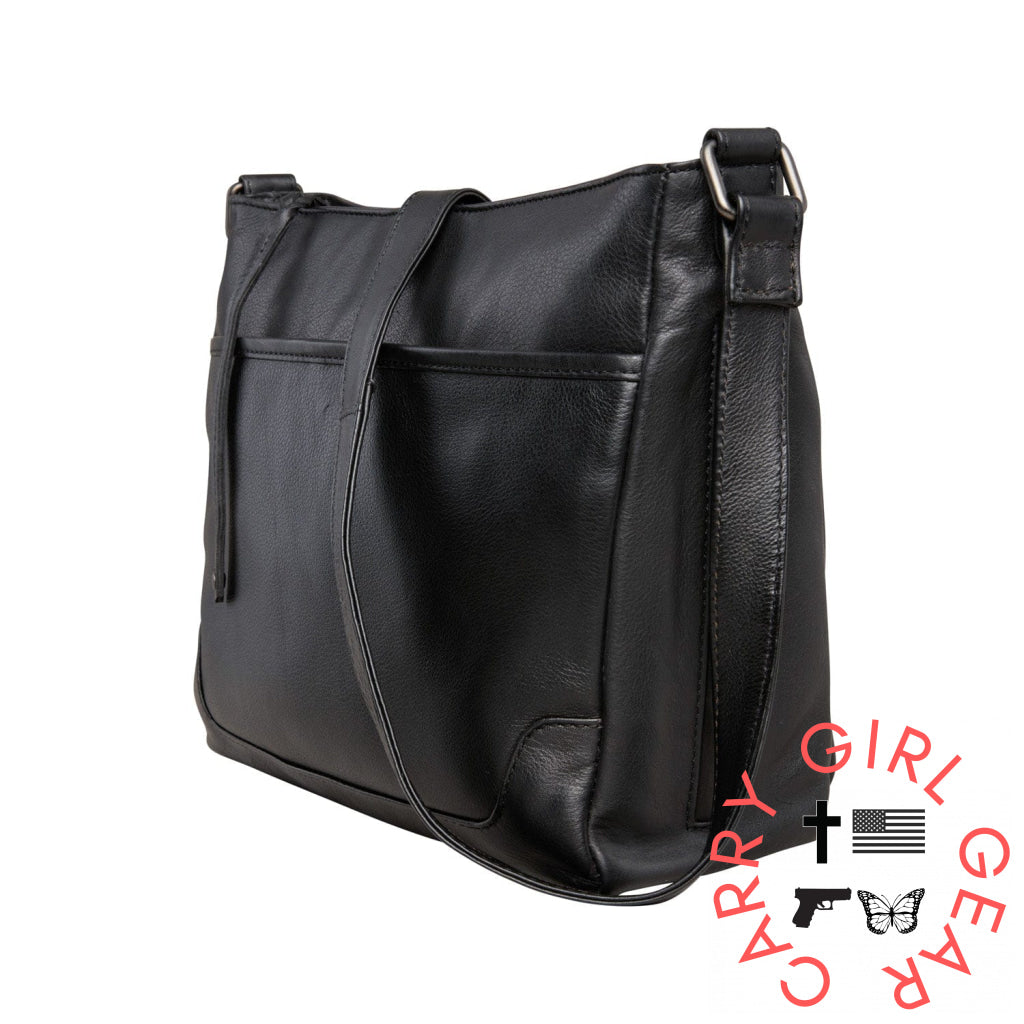 Concealed Carry Lydia Leather Crossbody By Lady Conceal Bags