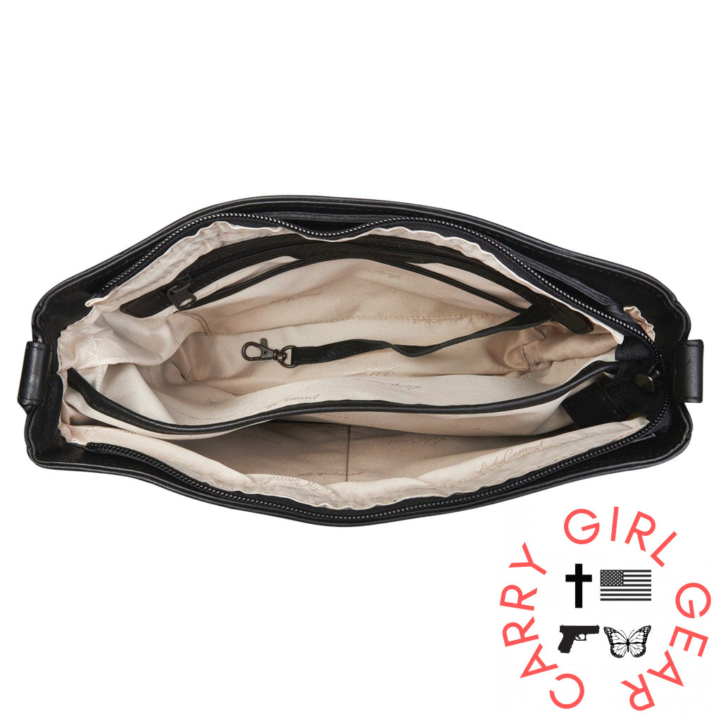Concealed Carry Lydia Leather Crossbody By Lady Conceal Bags