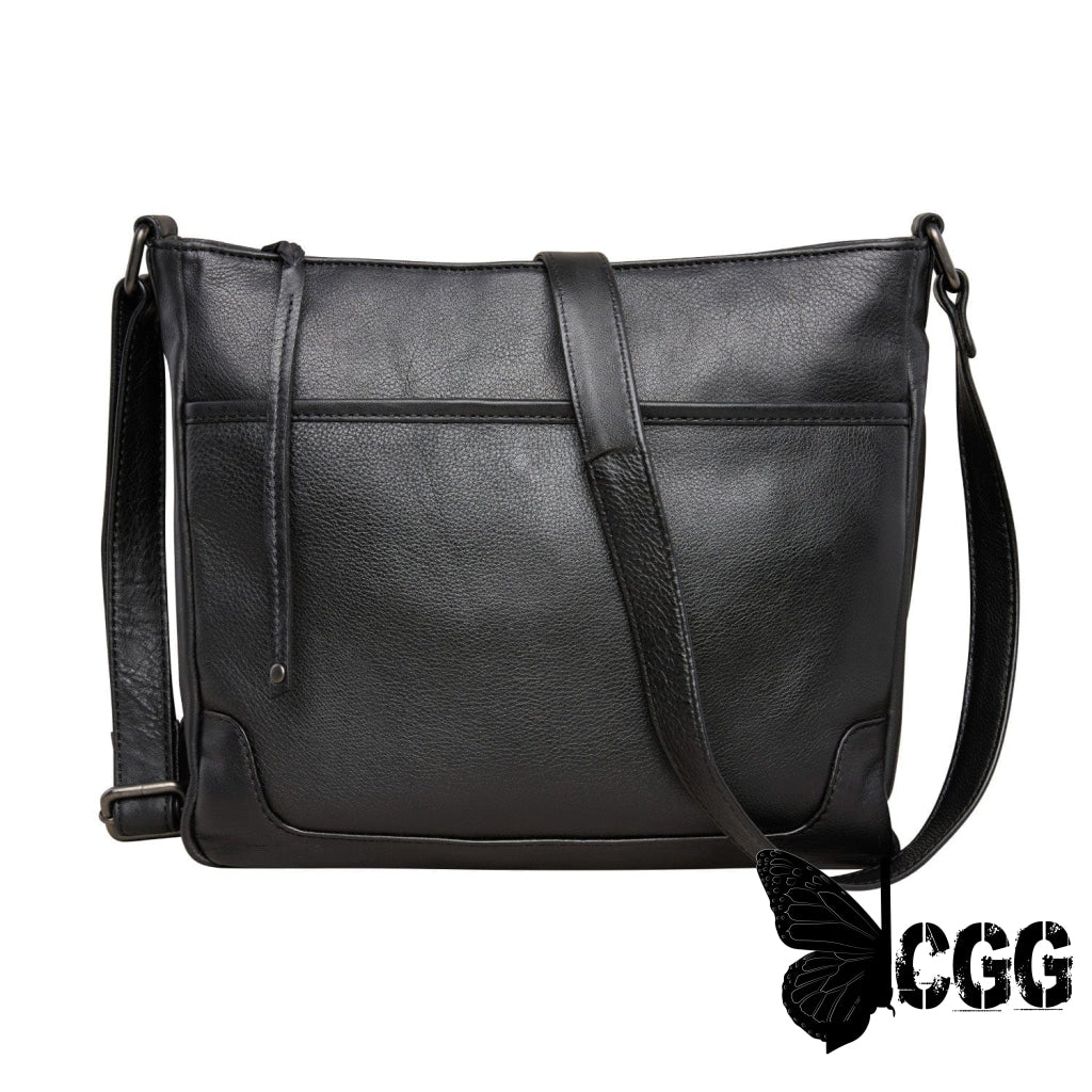 Concealed Carry Lydia Leather Crossbody By Lady Conceal Black Bags