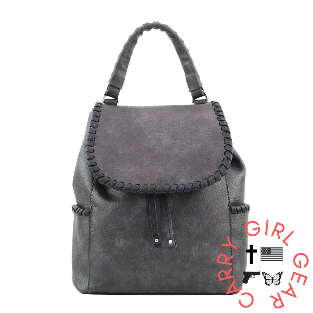 Concealed Carry Madelyn Backpack By Lady Conceal Gray Backpacks