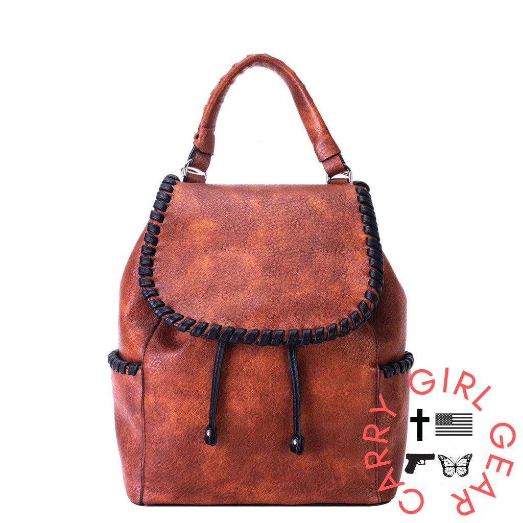 Concealed Carry Madelyn Backpack By Lady Conceal Mahogany Backpacks