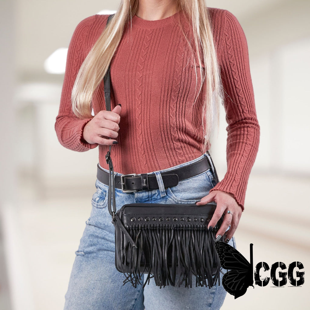 Concealed Carry Maggie Fringe Crossbody By Lady Conceal Bags