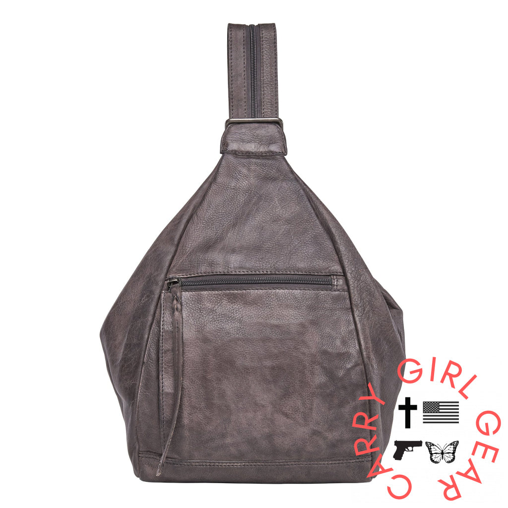 Concealed Carry Marley Backpack By Lady Conceal Gray Backpacks