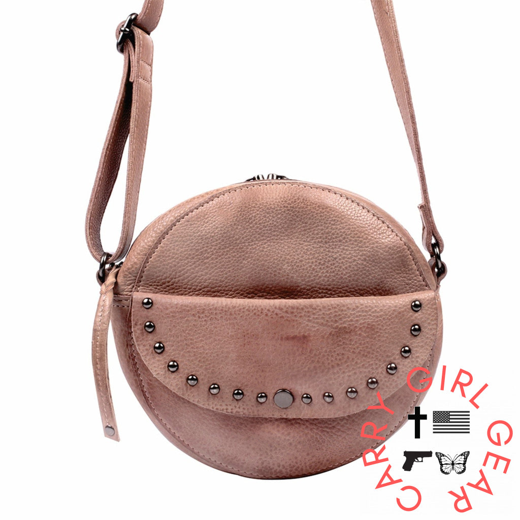Concealed Carry Mia Crossbody Purse By Lady Conceal Blush Bags