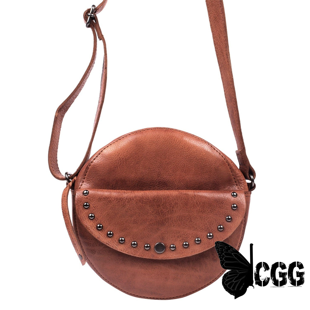 Concealed Carry Mia Crossbody Purse By Lady Conceal Cognac Bags