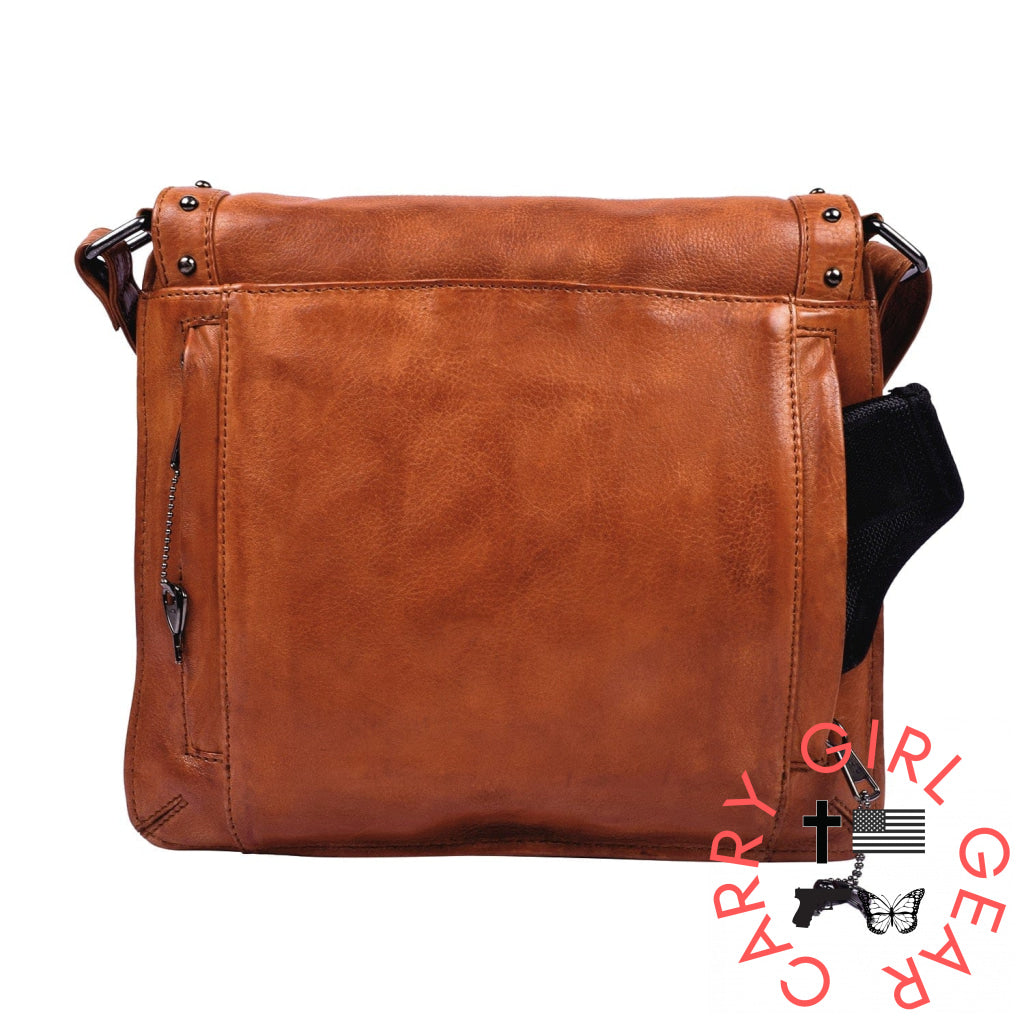 Concealed Carry Monroe Leather Crossbody By Lady Conceal Bags