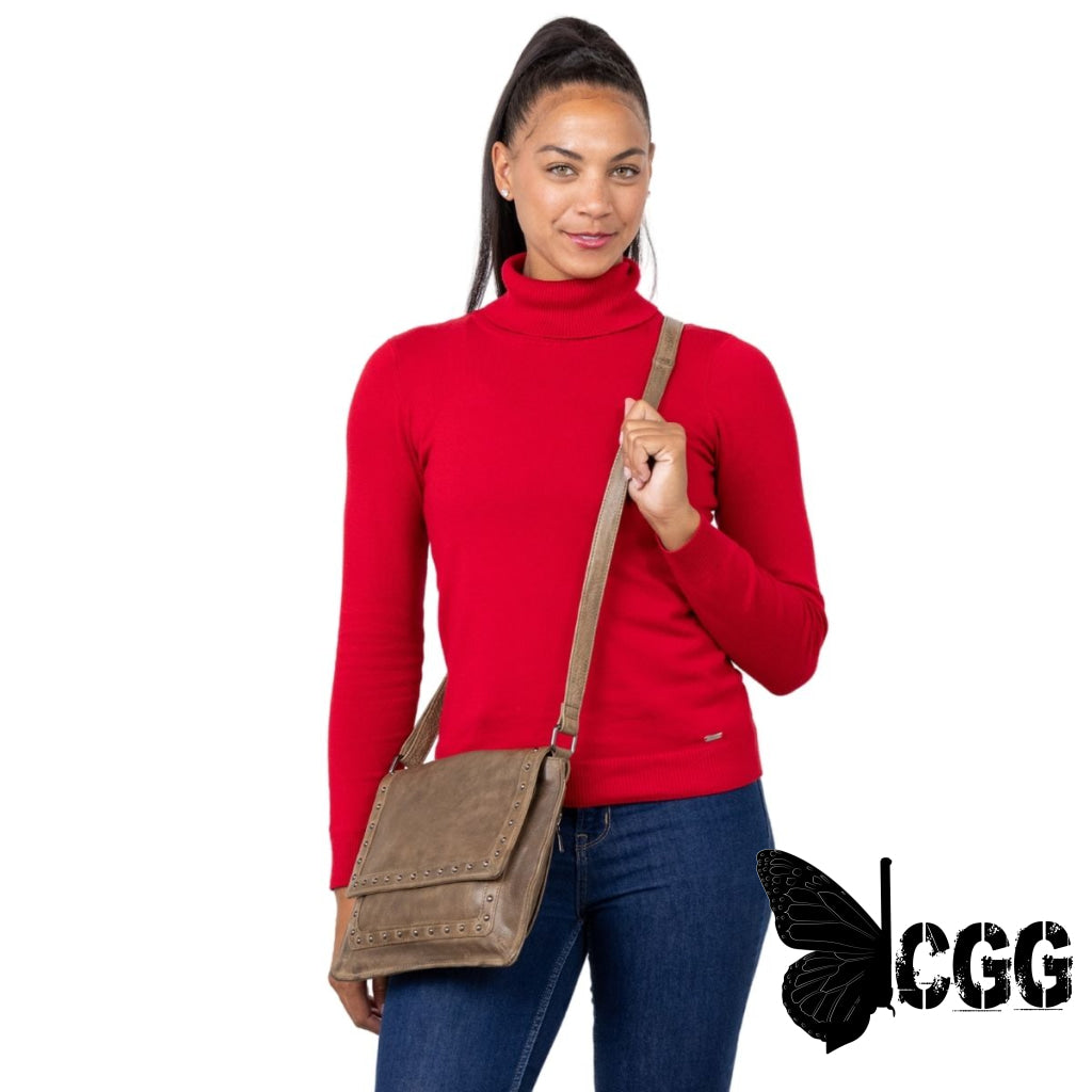 Concealed Carry Monroe Leather Crossbody By Lady Conceal Bags