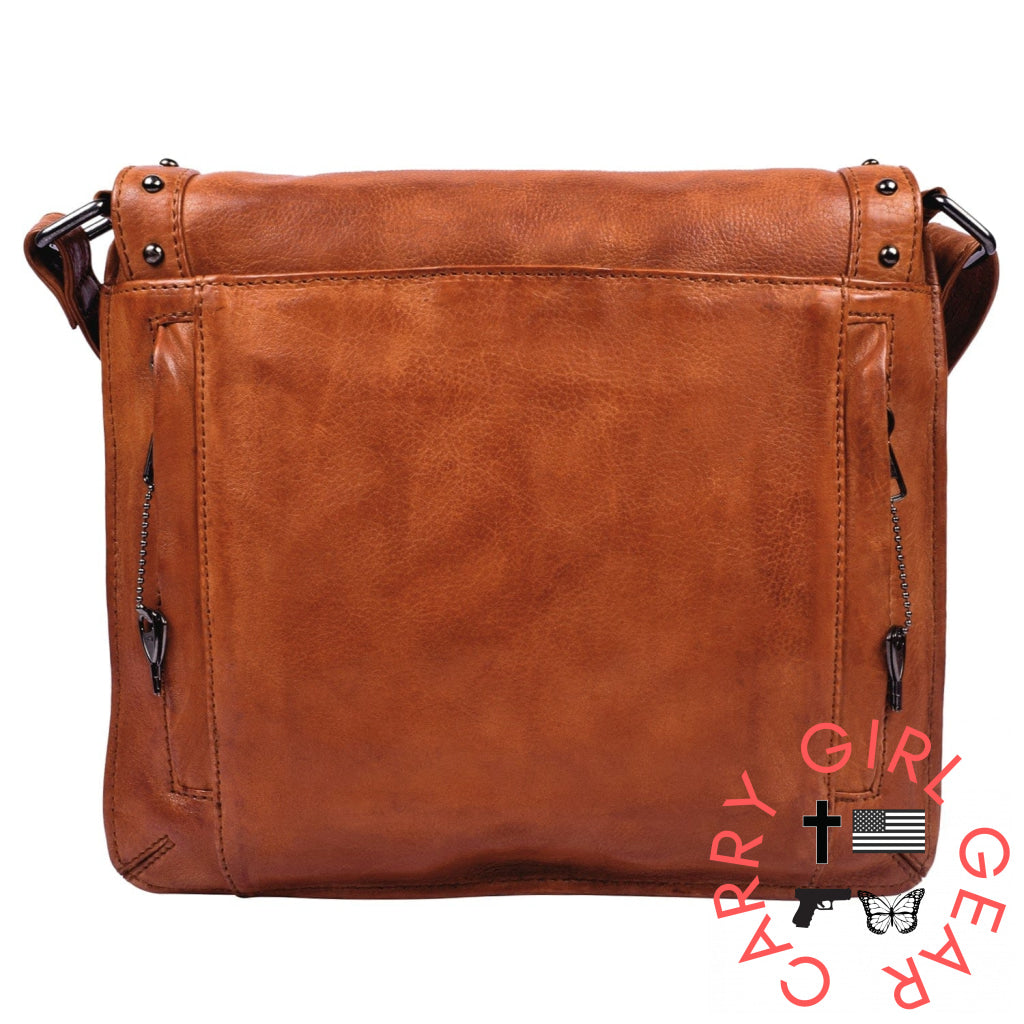 Concealed Carry Monroe Leather Crossbody By Lady Conceal Bags