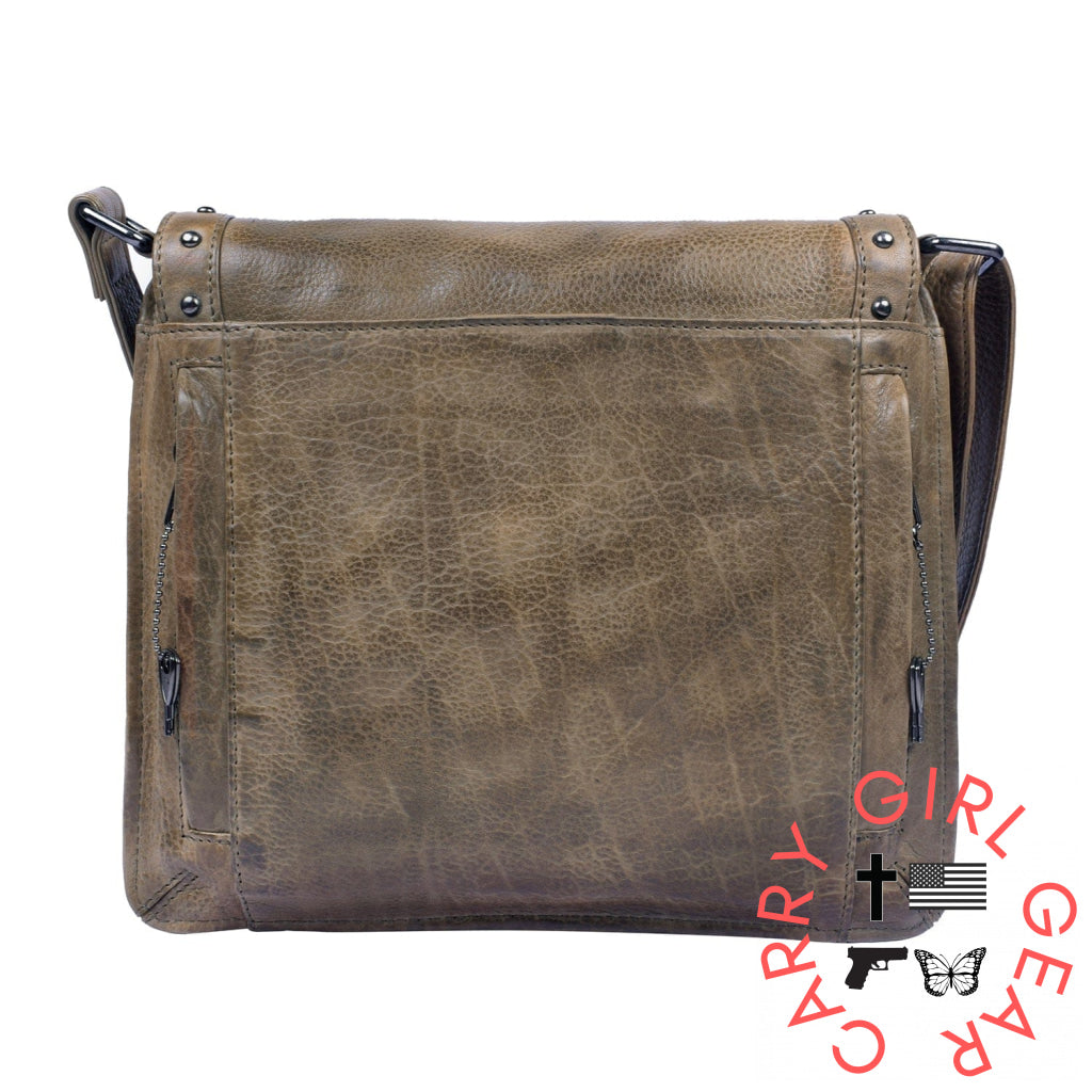 Concealed Carry Monroe Leather Crossbody By Lady Conceal Bags