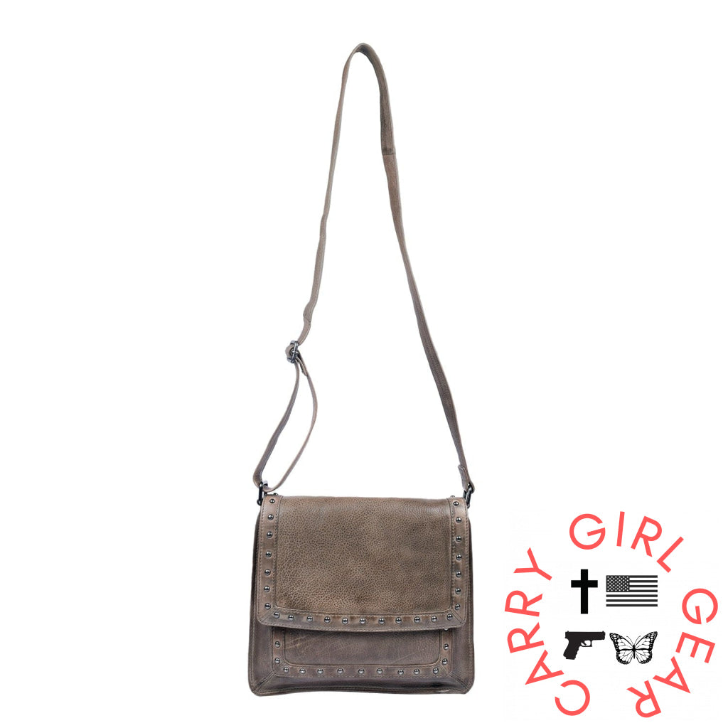 Concealed Carry Monroe Leather Crossbody By Lady Conceal Bags