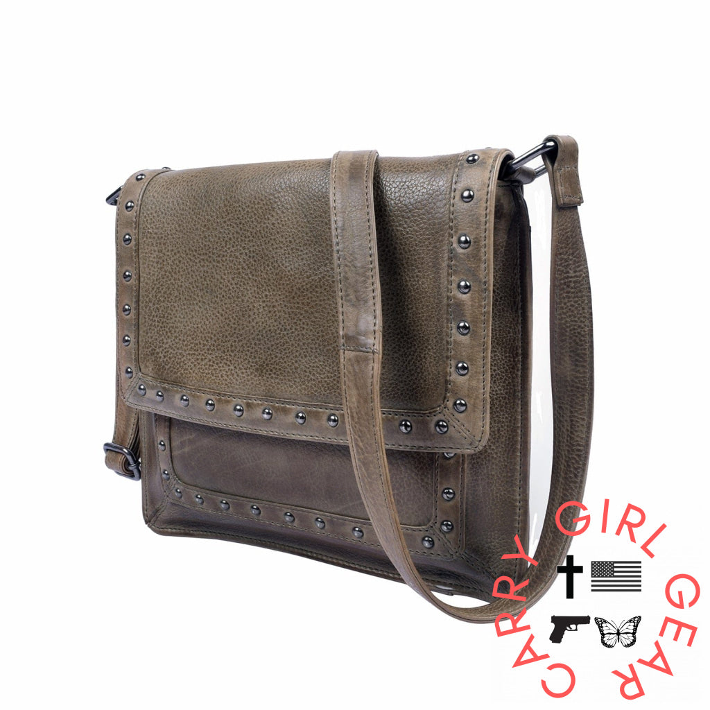 Concealed Carry Monroe Leather Crossbody By Lady Conceal Bags