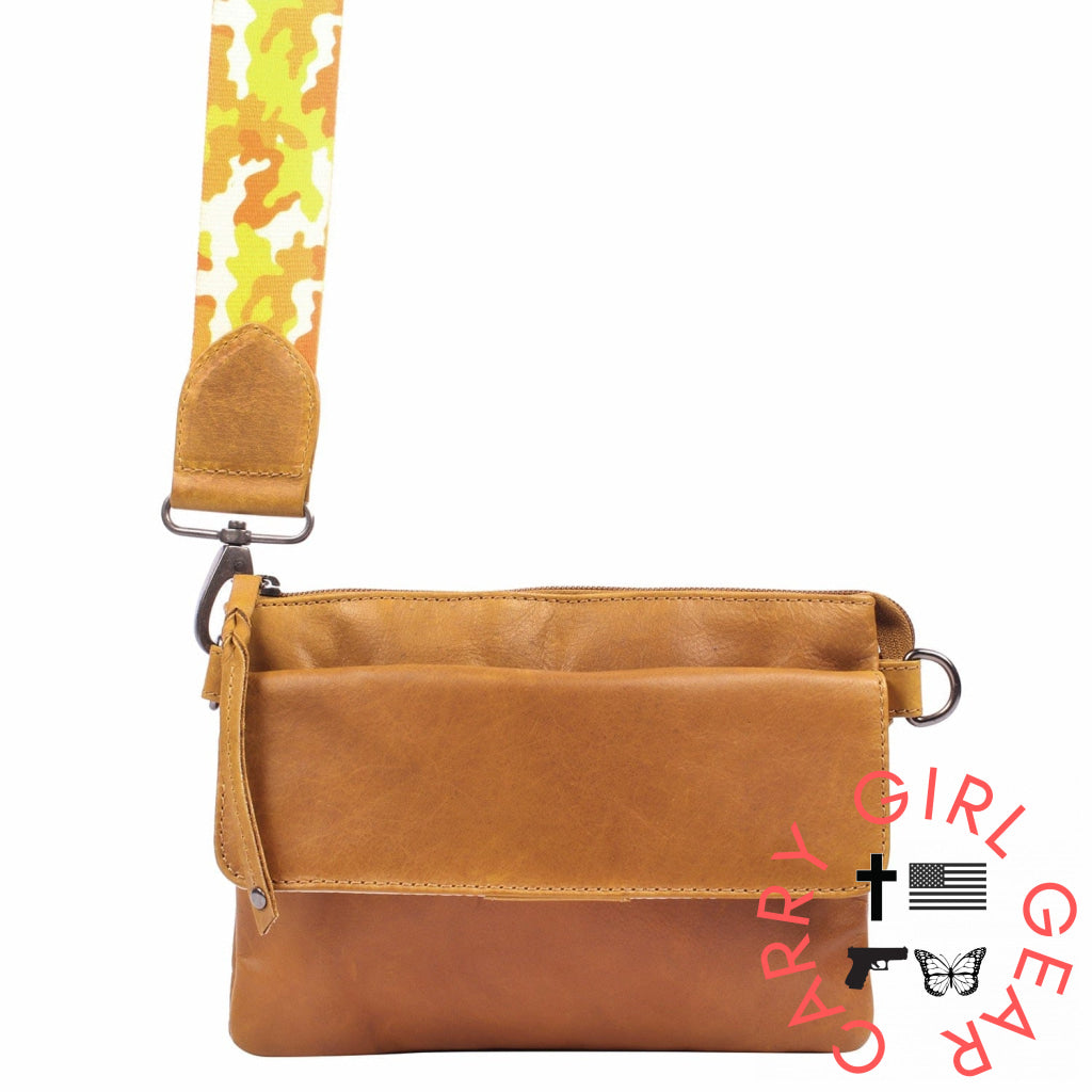 Concealed Carry Natasha Leather Crossbody By Lady Conceal Bags