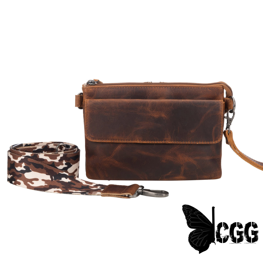 Concealed Carry Natasha Leather Crossbody By Lady Conceal Bags