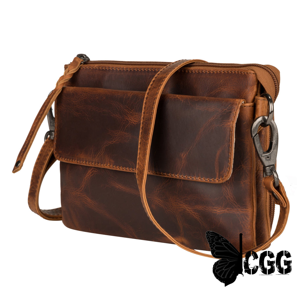 Concealed Carry Natasha Leather Crossbody By Lady Conceal Bags