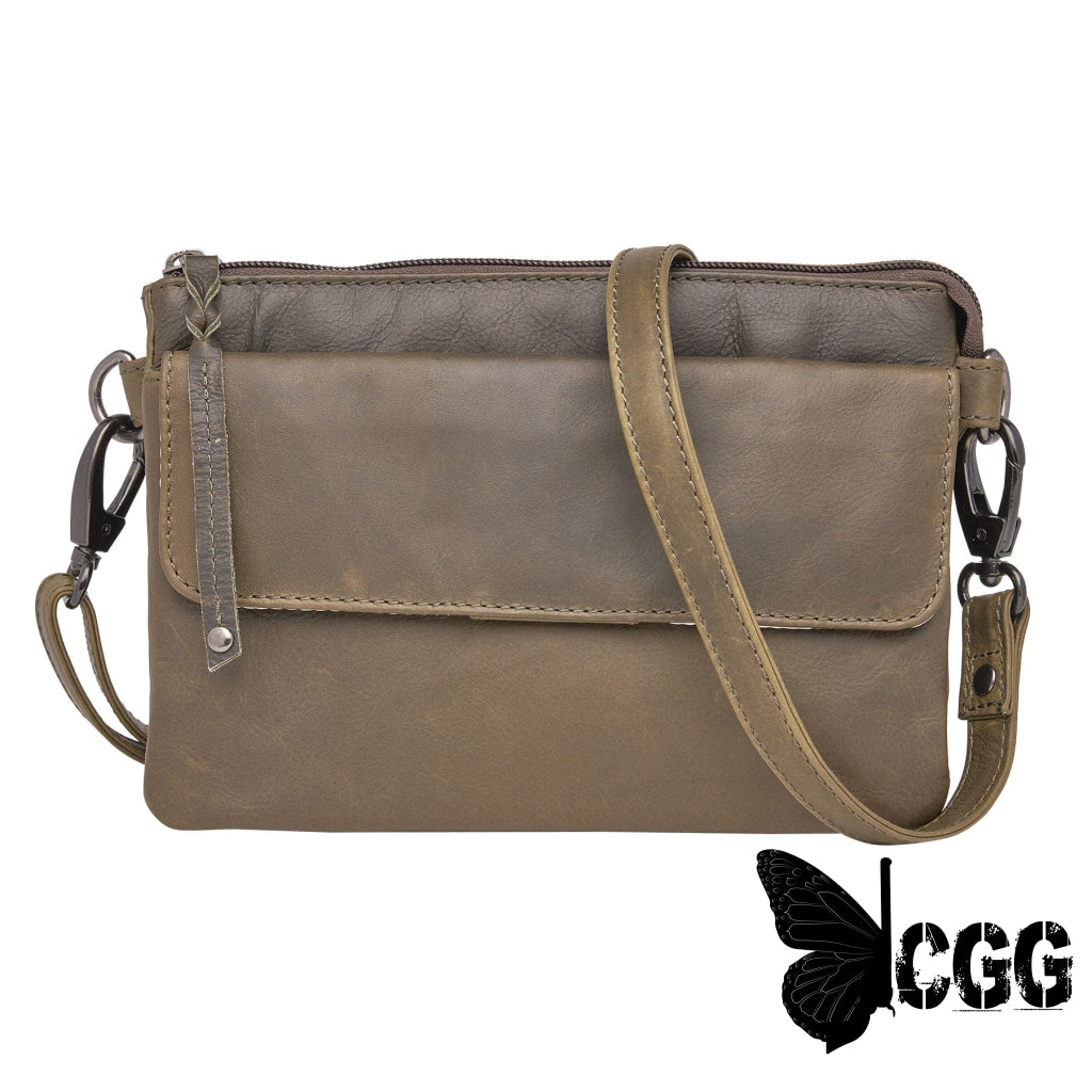 Concealed Carry Natasha Leather Crossbody By Lady Conceal Olive Bags