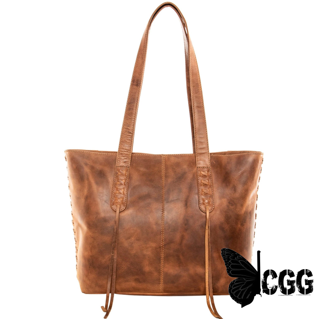 Concealed Carry Norah Leather Tote By Lady Conceal Cognac Totes