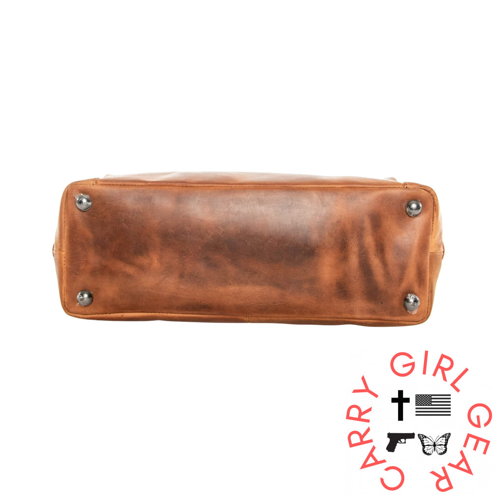 Concealed Carry Norah Leather Tote By Lady Conceal Totes