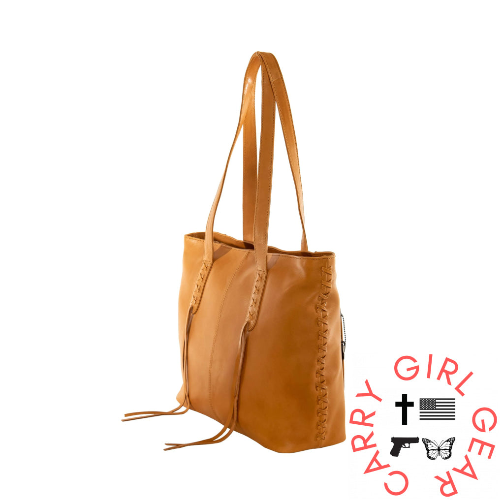 Concealed Carry Norah Leather Tote By Lady Conceal Totes