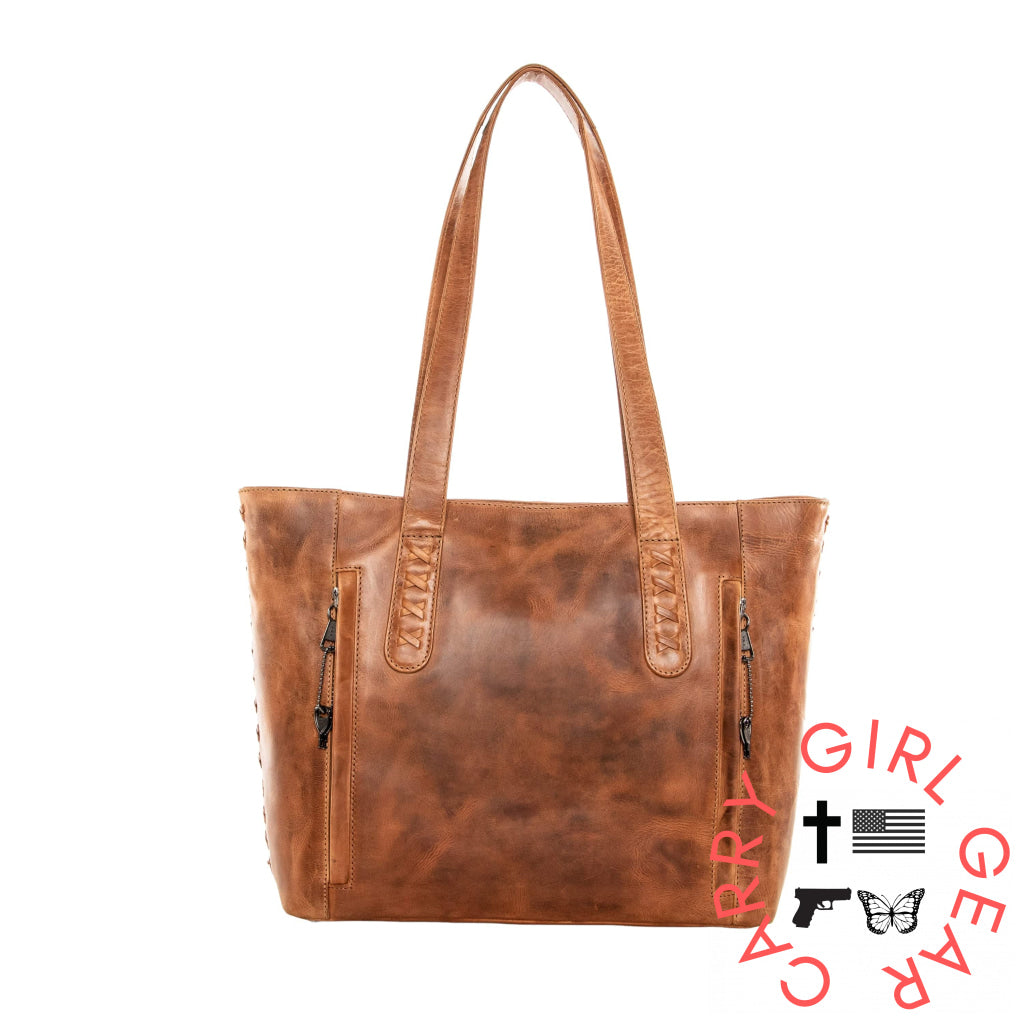 Concealed Carry Norah Leather Tote By Lady Conceal Totes