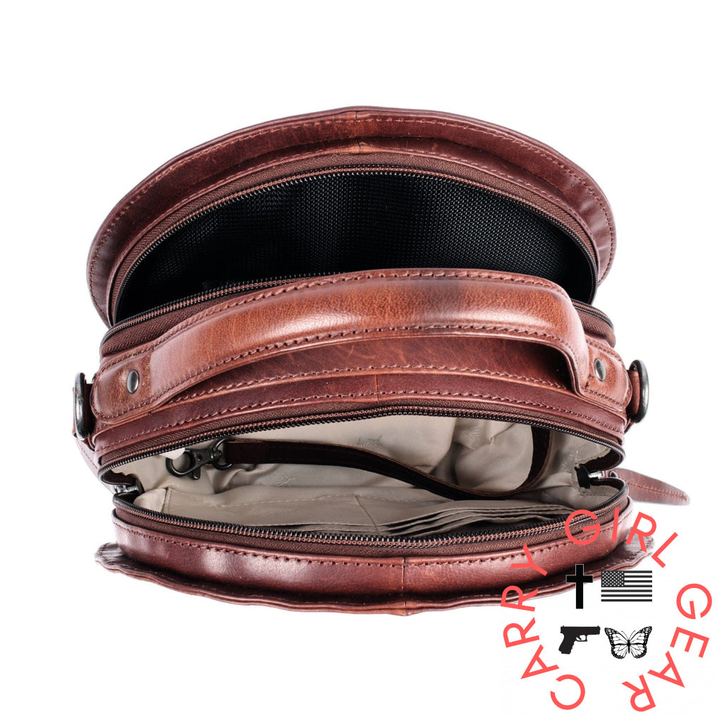 Concealed Carry Oaklee Crossbody Organizer By Lady Conceal Bags