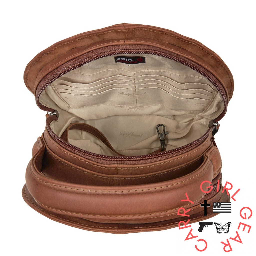 Concealed Carry Oaklee Crossbody Organizer By Lady Conceal Bags