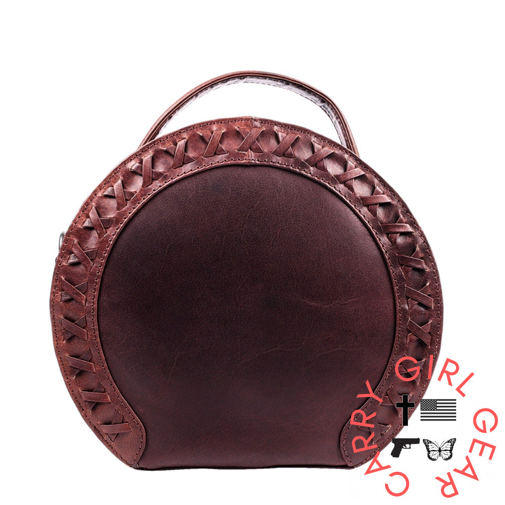 Concealed Carry Oaklee Crossbody Organizer By Lady Conceal Mahogany Bags