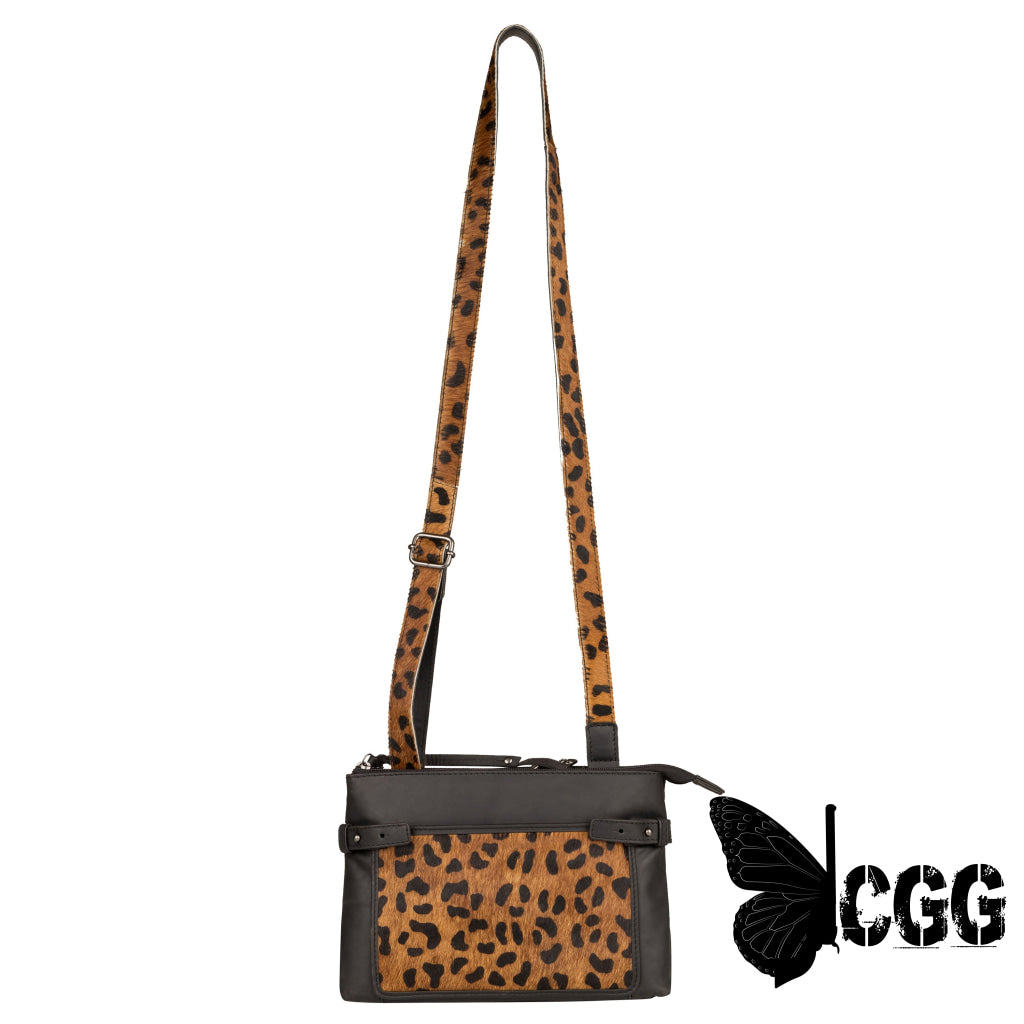 Concealed Carry Paige Hair-On Leather Crossbody By Lady Conceal Bags