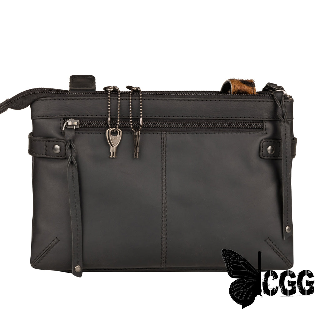 Concealed Carry Paige Hair-On Leather Crossbody By Lady Conceal Bags