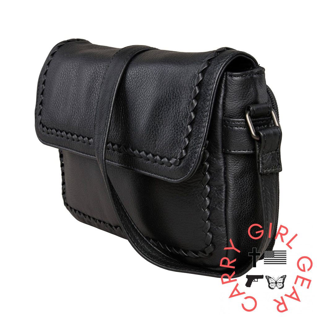 Concealed Carry Parker Leather Crossbody By Lady Conceal Bags