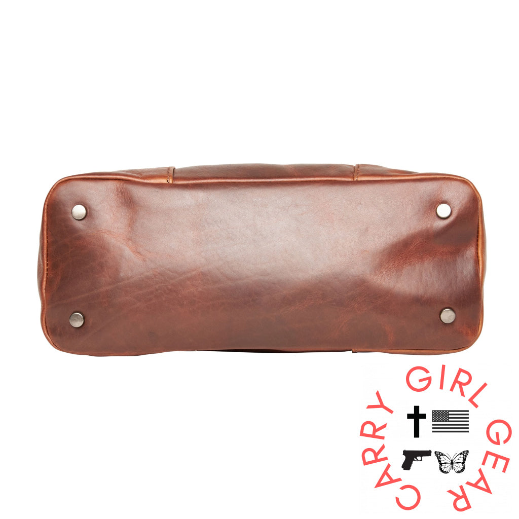 Concealed Carry Peyton Leather Tote For Women By Lady Conceal Totes