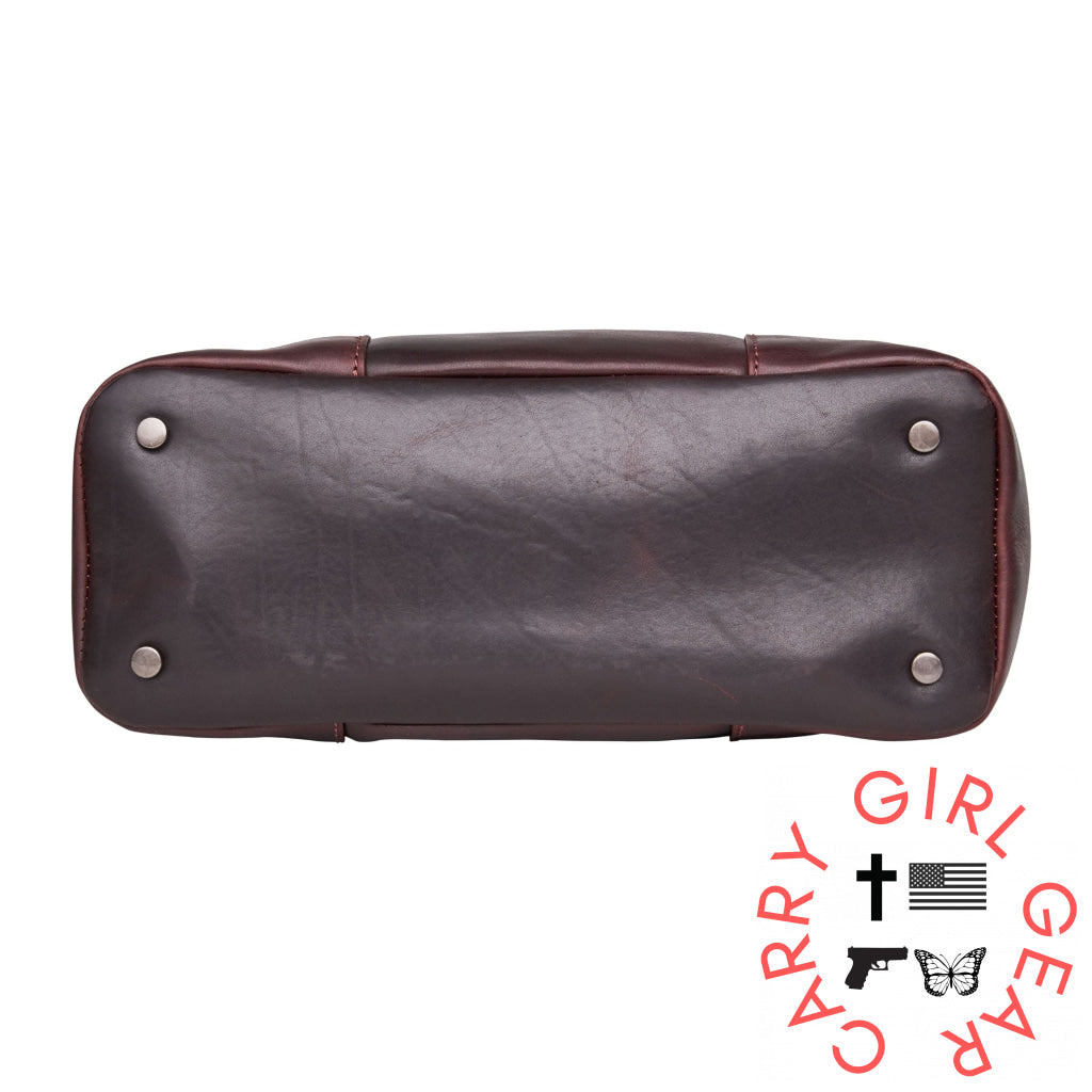 Concealed Carry Peyton Leather Tote For Women By Lady Conceal Totes