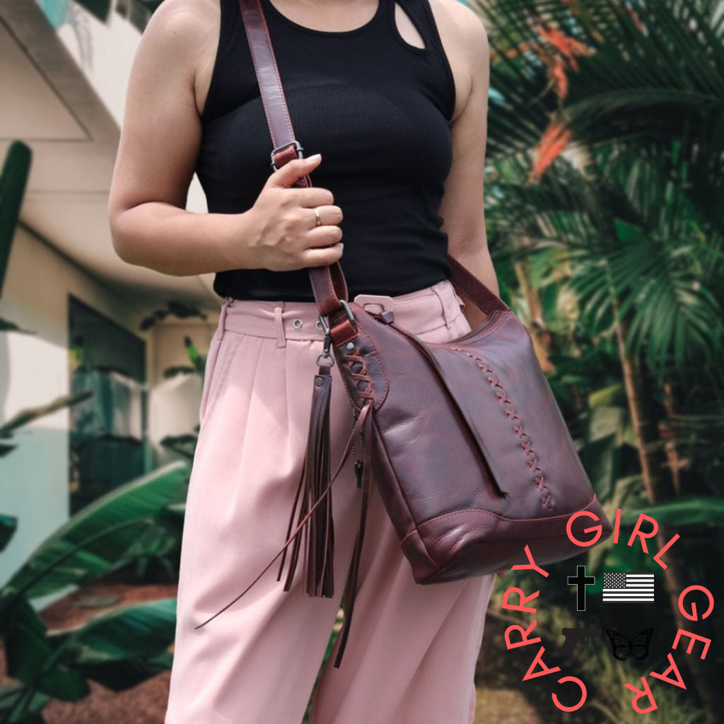 Concealed Carry Purse Blake Leather Crossbody By Lady Conceal Bags