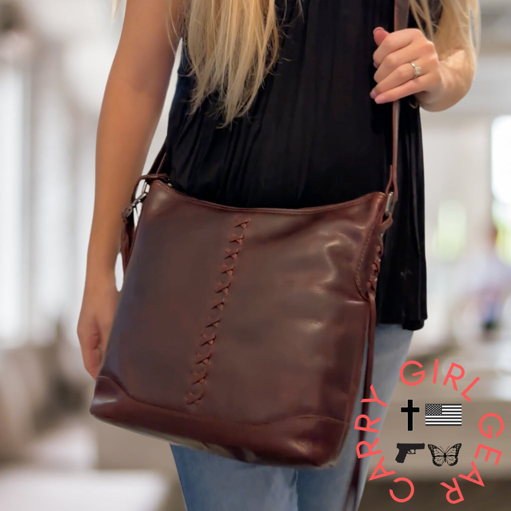 Concealed Carry Purse Blake Leather Crossbody By Lady Conceal Bags