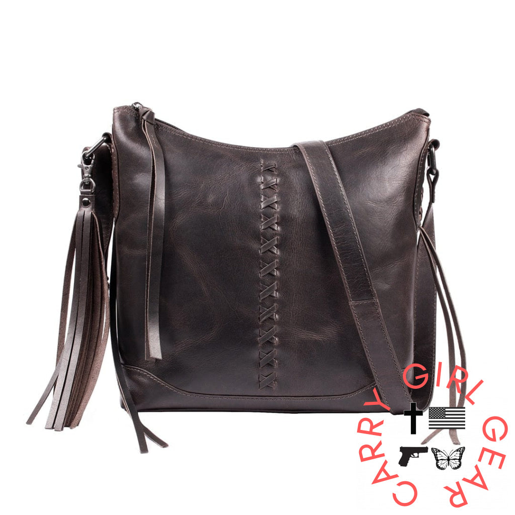 Concealed Carry Purse Blake Leather Crossbody By Lady Conceal Gray Bags