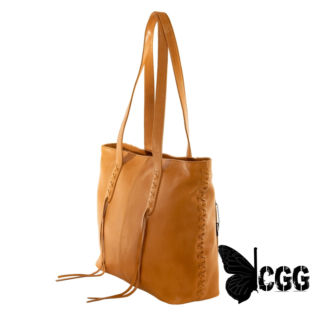 Concealed Carry Reagan Medium Leather Tote By Lady Conceal Totes