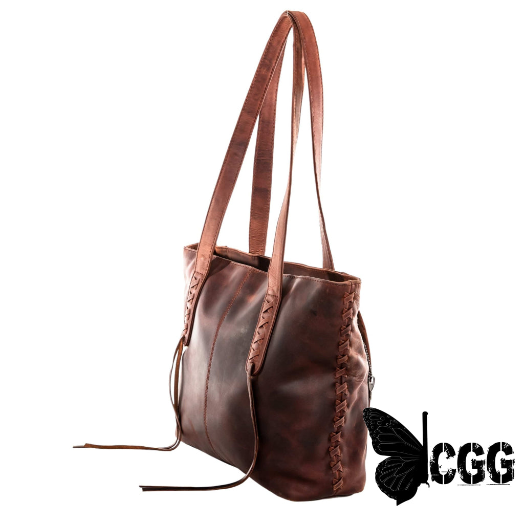 Concealed Carry Reagan Medium Leather Tote By Lady Conceal Totes