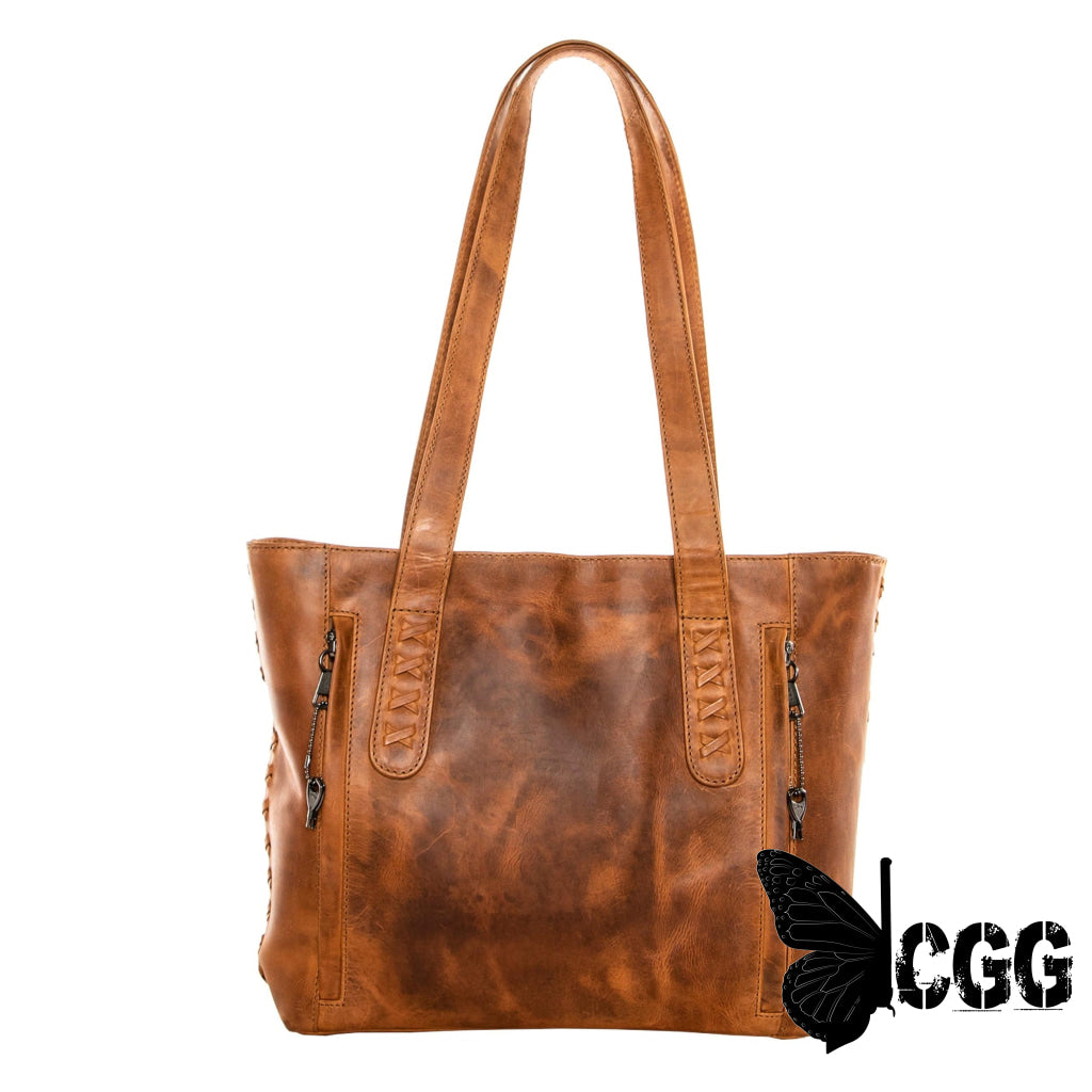 Concealed Carry Reagan Medium Leather Tote By Lady Conceal Totes