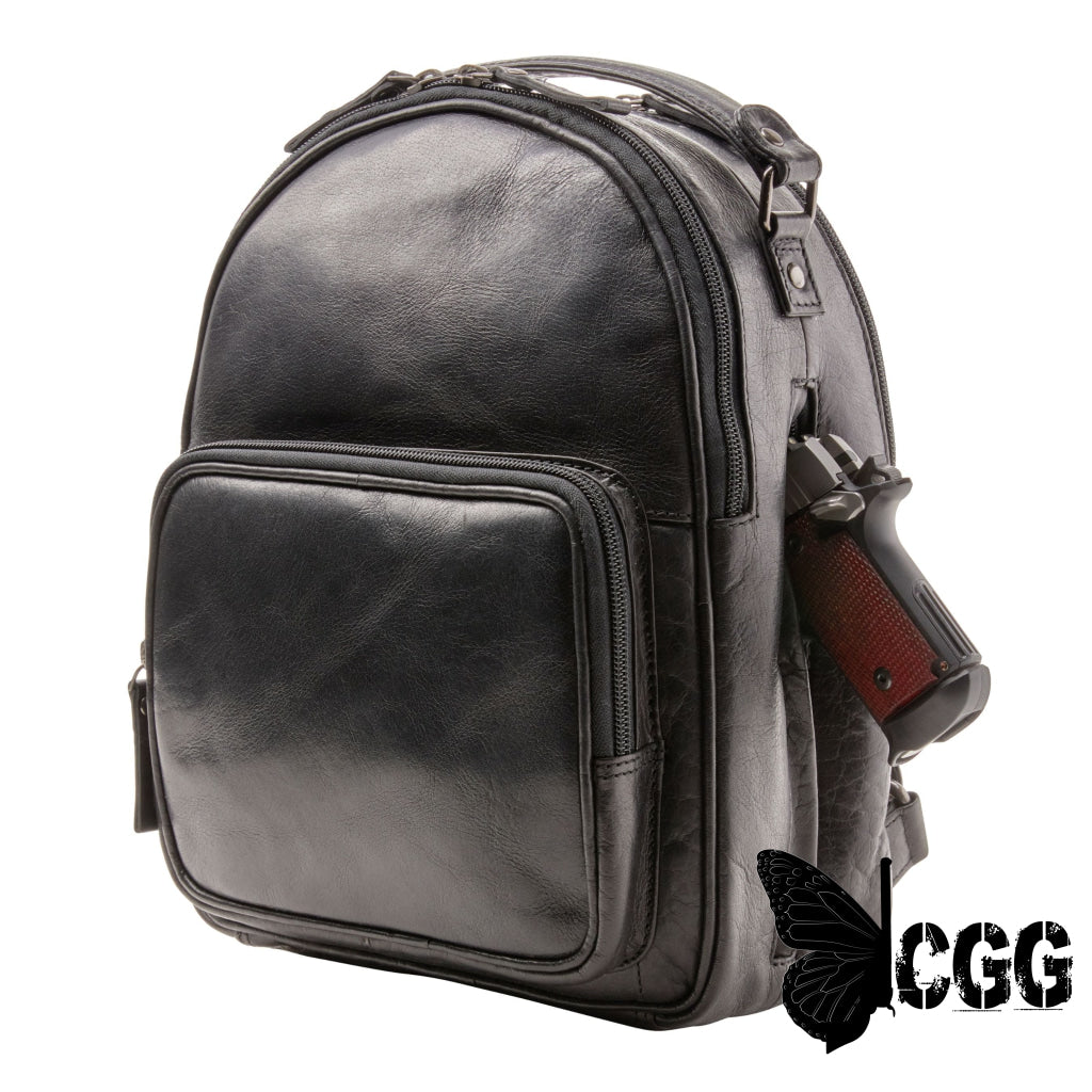 Concealed Carry Reese Unisex Leather Backpack Backpacks