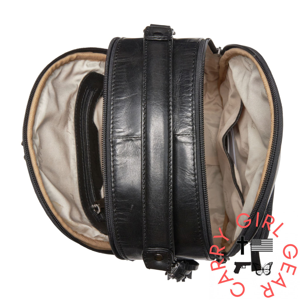 Concealed Carry Reese Unisex Leather Backpack Backpacks