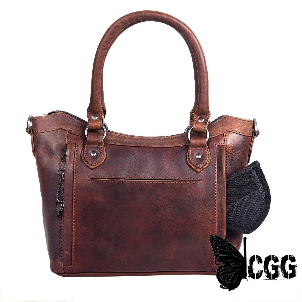 Concealed Carry Sadie Leather Satchel By Lady Conceal Satchels