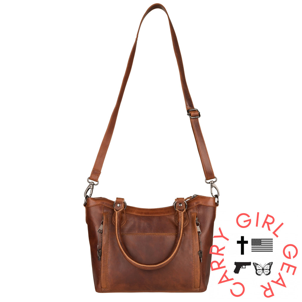 Concealed Carry Sadie Leather Satchel By Lady Conceal Satchels