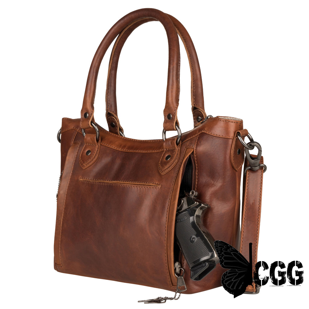 Concealed Carry Sadie Leather Satchel By Lady Conceal Satchels