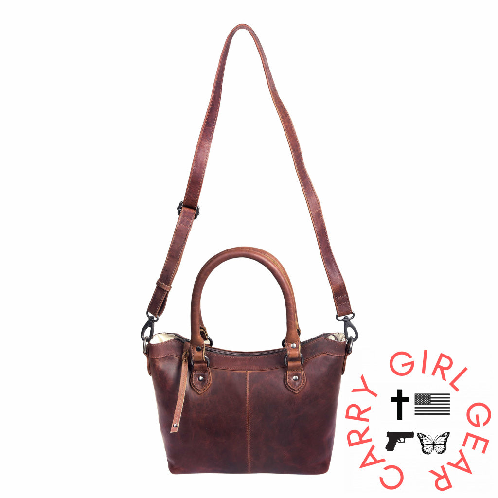 Concealed Carry Sadie Leather Satchel By Lady Conceal Satchels