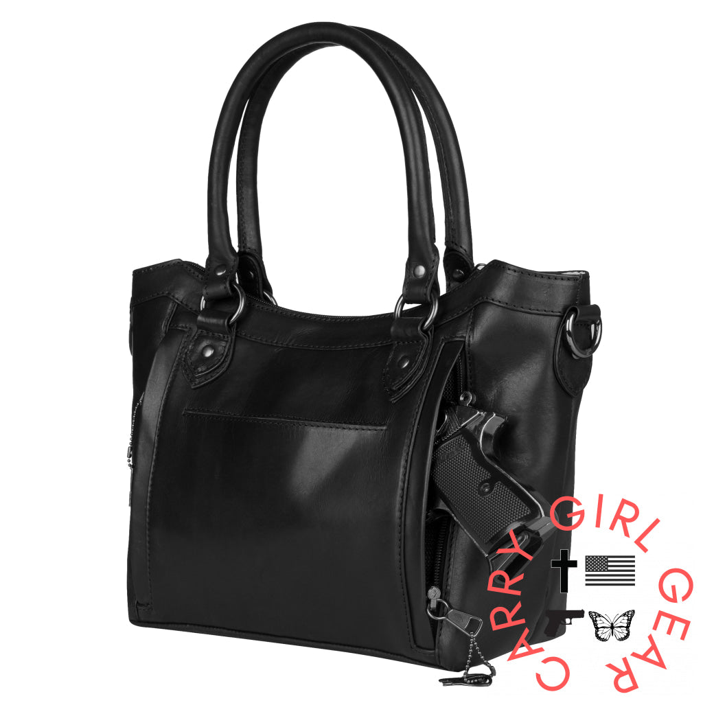 Concealed Carry Sadie Leather Satchel By Lady Conceal Satchels